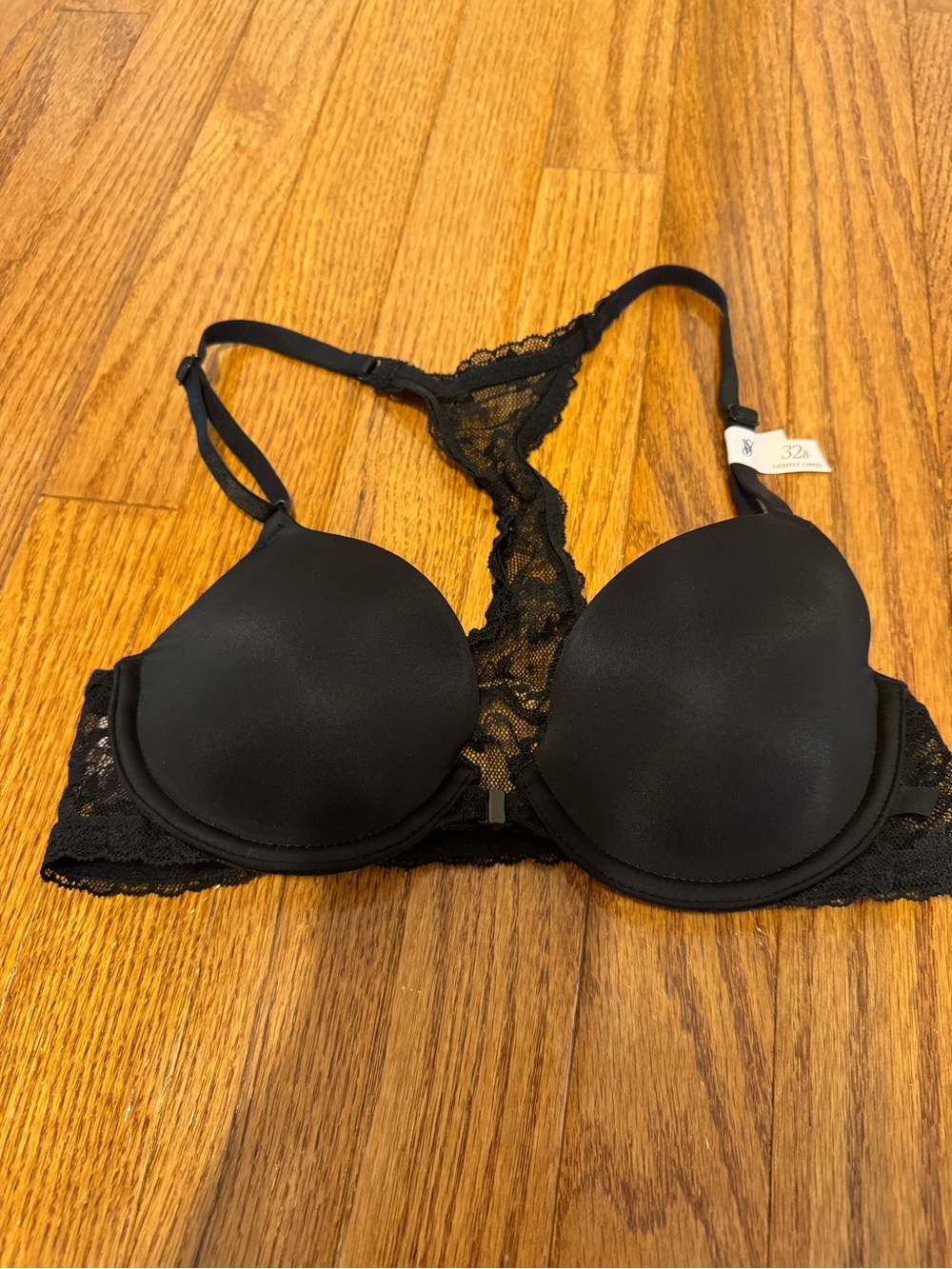 Victoria’s Secret black Lace Racerback lightly lined Demi Bra - Women Intimates